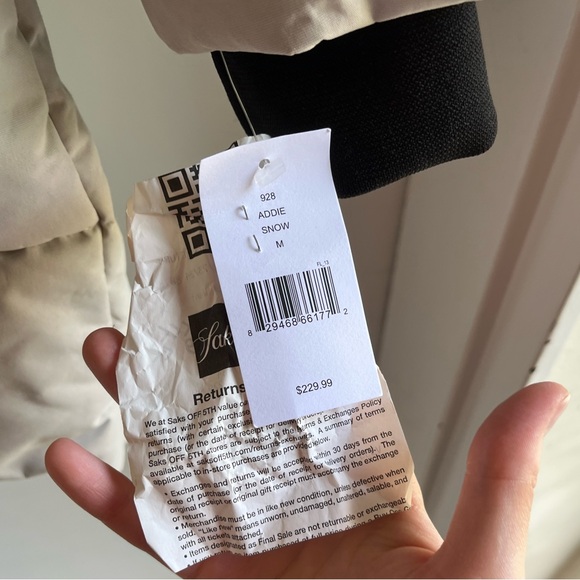 Noize “Addie” Puffer Coat in Snow, off white, faux fur hood winter coat, size M - Picture 16 of 16